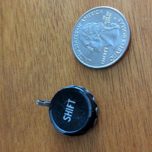 Typewriter SHIFT key pendant